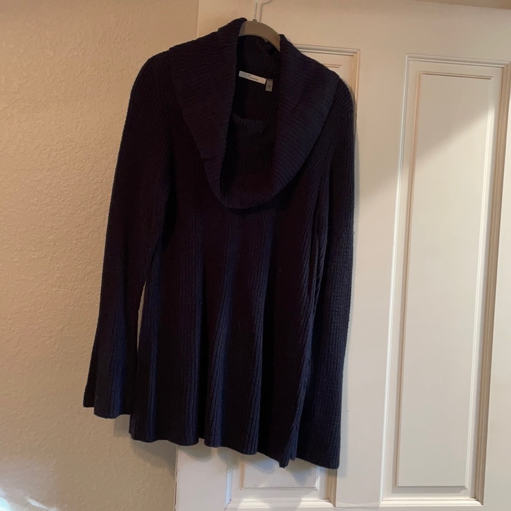 Super soft navy cowl neck sweater